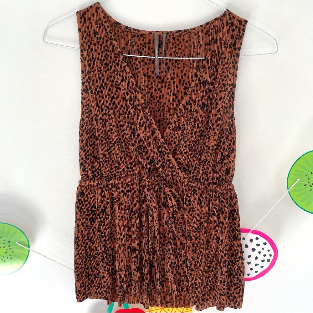 ANTHROPOLOGIE Animal Print Slinky Top
